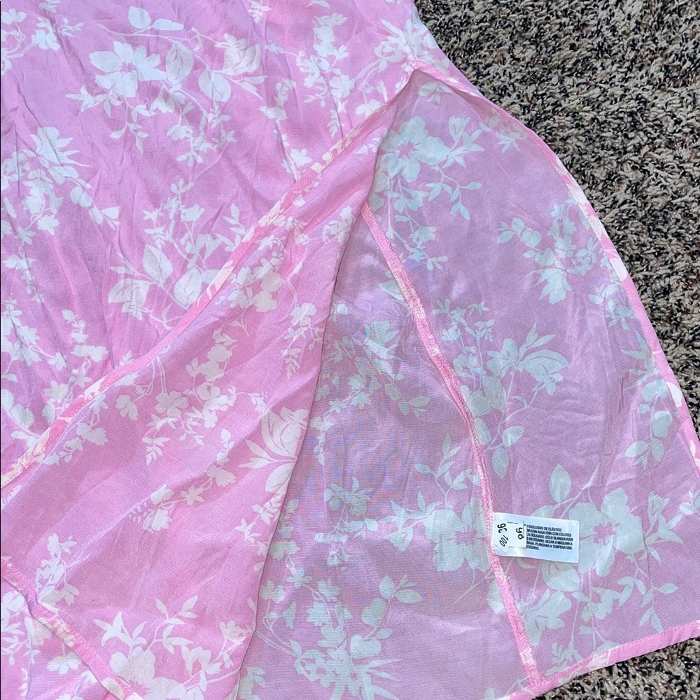 A New Day Women's Crepe Flutter Short Sleeve Floral Midi Dress Sz XS | NWT - Picture 3 of 6